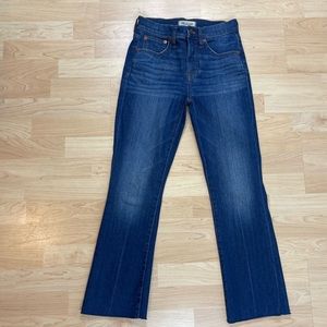 Madewell Blue Cali Demi boot Jean